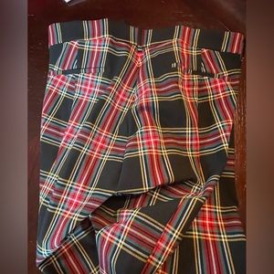 NWT J Crew Factory tartan plaid pants